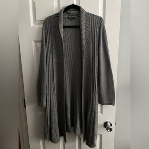 Grey sweater cardigan 2x